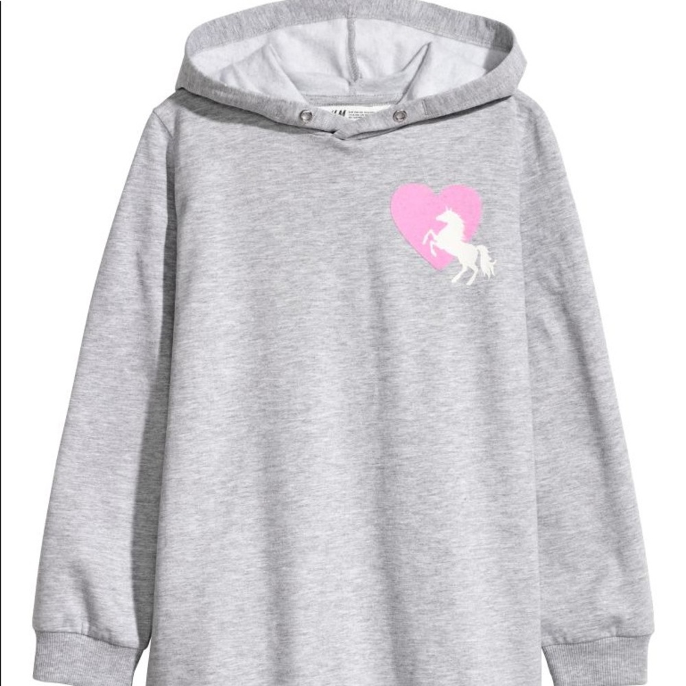 H&M Heart and Unicorn Sweater